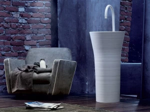 FALPER Отдельностоящий ротондо Lavabo из ceramilux® Handmade