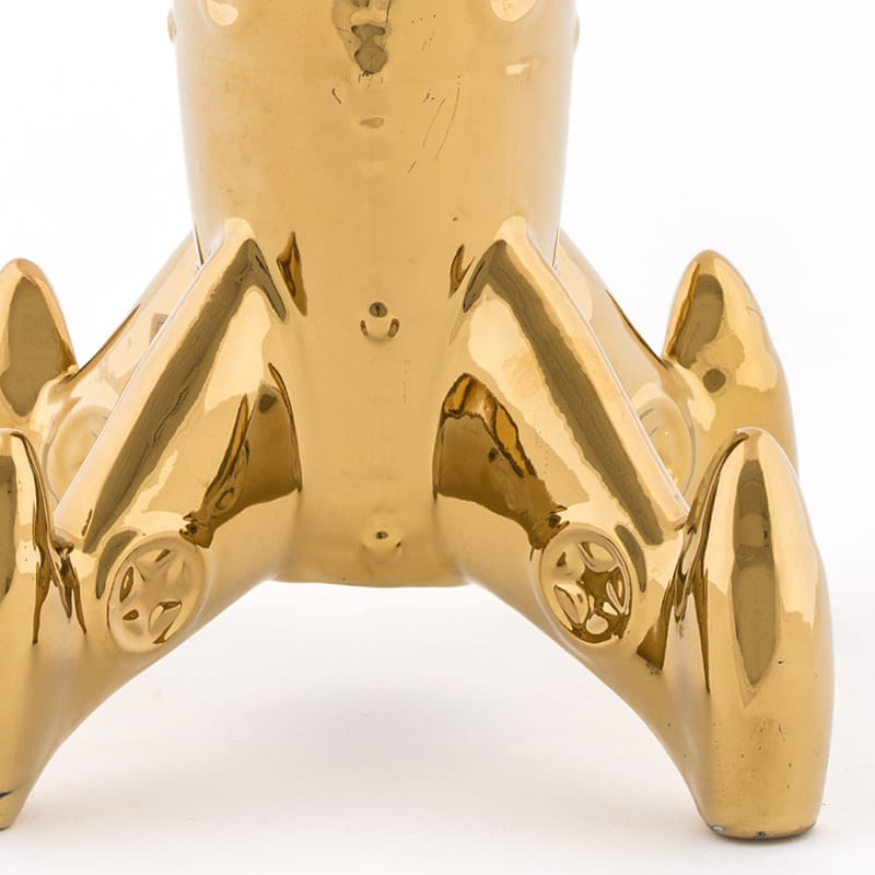 Статуэтка фарфоровая золотистая Memorabilia Gold My Spaceship SELETTI  00-3883220 Золото  - Вид №3