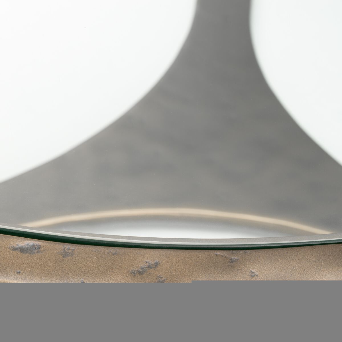 Круглый стеклянный и металлический журнальный столик Eichholtz Cambronne ARCH-00062699 - Вид №3