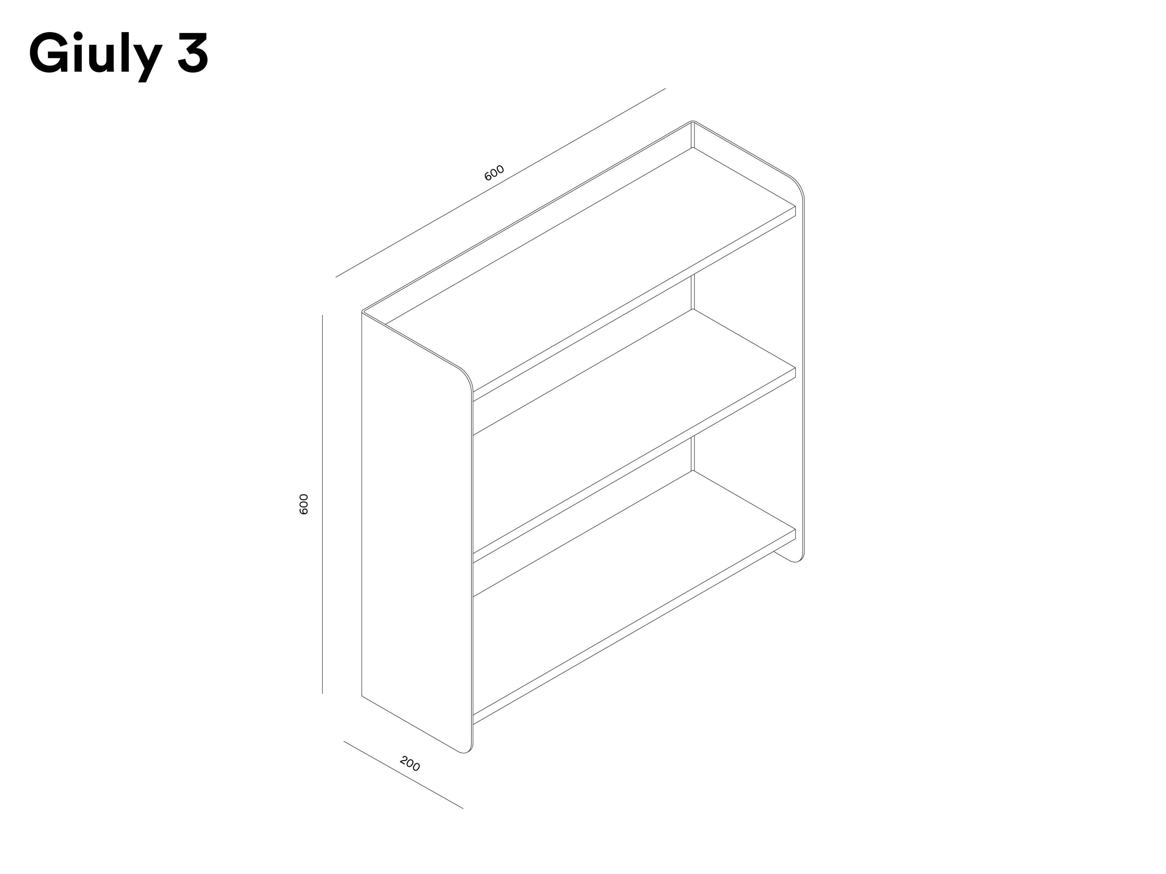 Полка / книжный шкаф D-SEGNO GIULY ARCH-00071981 - Вид №16