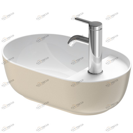 0381420000 Подвесная раковина настенная овальная Duravit Luv