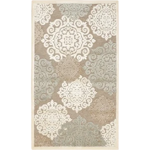 Ковер вискоза Genova 001-655590 65х110 см цвет бежевый