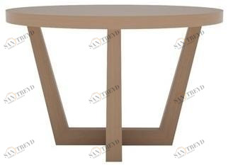 Andreu World Низкий круглый журнальный столик из дуба Uves occasional Me3696 / me3700