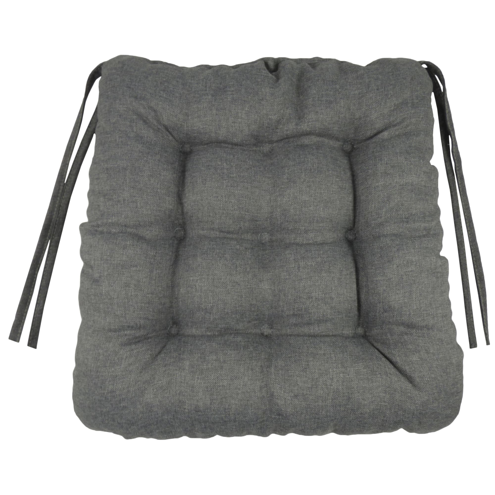 Подушка для стула «Савана» 40×36 см в сером цвете 82506434 Santreyd STLM-0028858