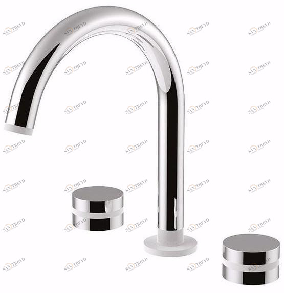 Rubinetteria Giulini Смеситель для раковины на 3 отверстия с регулируемым изливом Myring Fmr0112/u