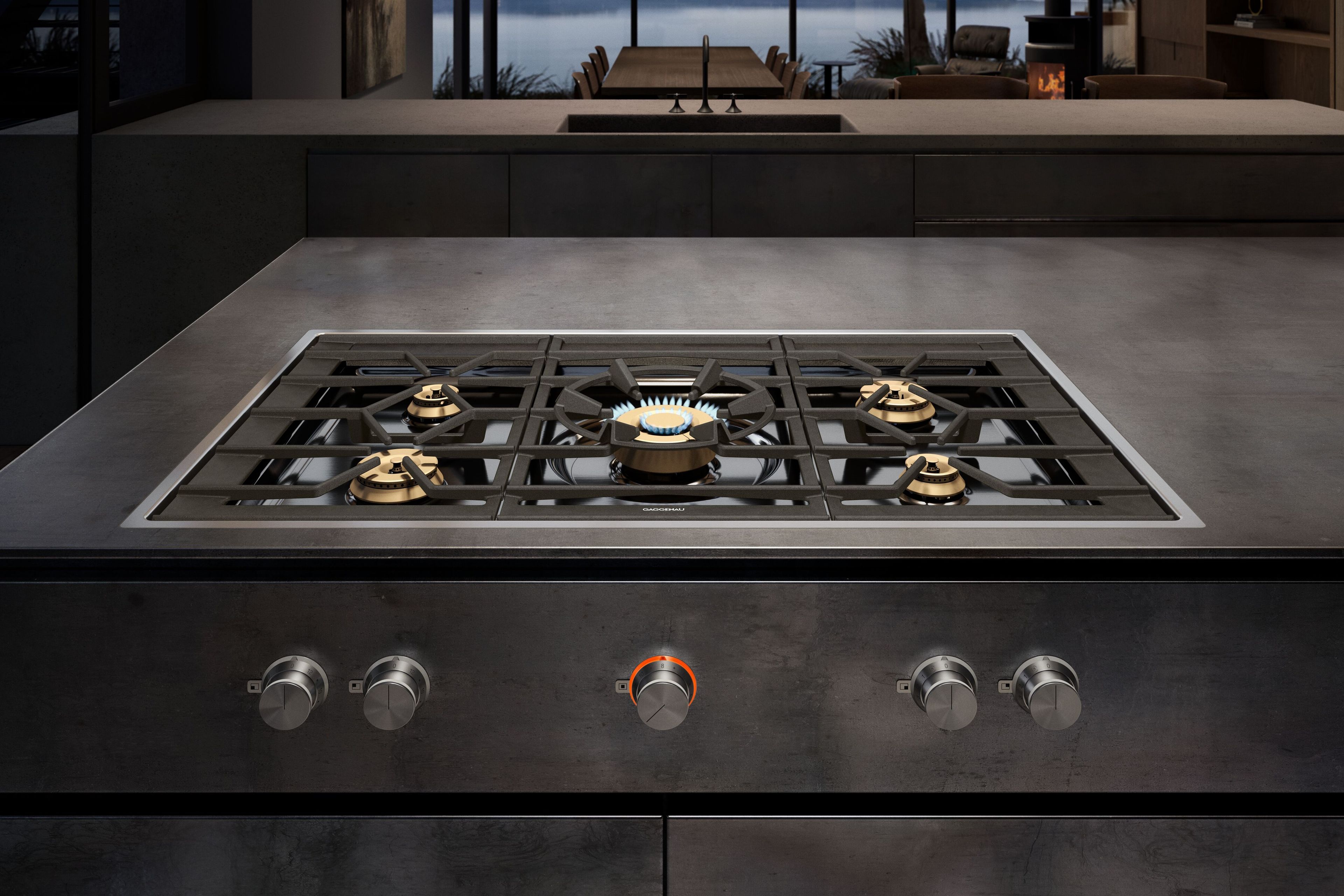 Газовая плита из нержавеющей стали GAGGENAU серия 200 ARCH-00112766 - Вид №1