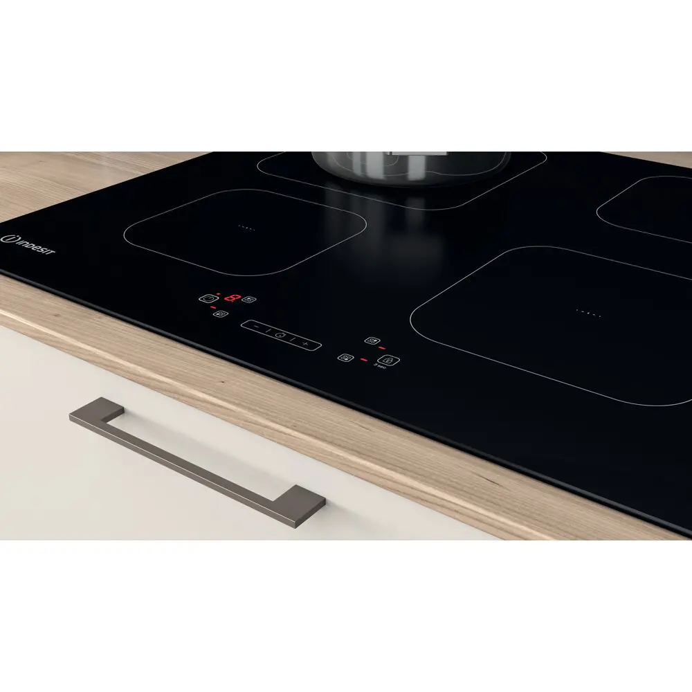 Варочная панель индукционная Indesit IS 15Q60 NE 4 конфорки 59х51 см цвет чёрный STLM-2175340 - Вид №4