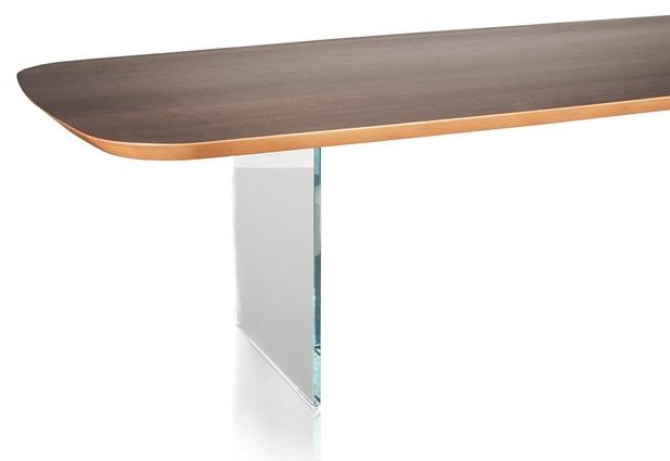 Reflex Прямоугольный обеденный стол из стеклянного мрамора Monolite sun-id-1509287 - Вид №2