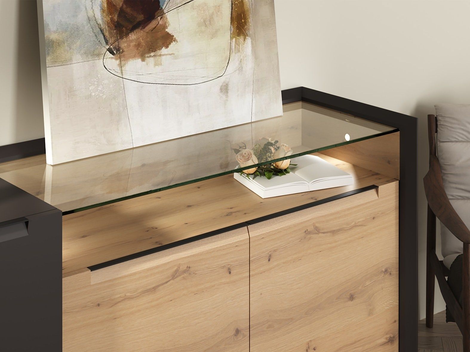 Деревянный шкаф с распашными дверями animovel Тайга ARCH-00042661 - Вид №3