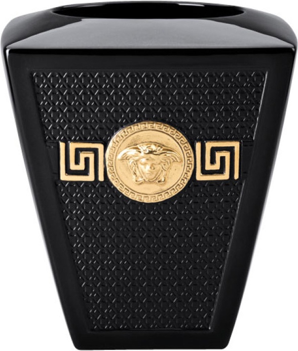 10565676 Rosenthal Versace Ваза Rosenthal Versace имвол Версаче 15см, фарфор, черная (золотая Медуза) Фарфор 