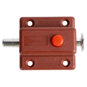 Задвижка мебельная Edson 35 мм пластик коричневый