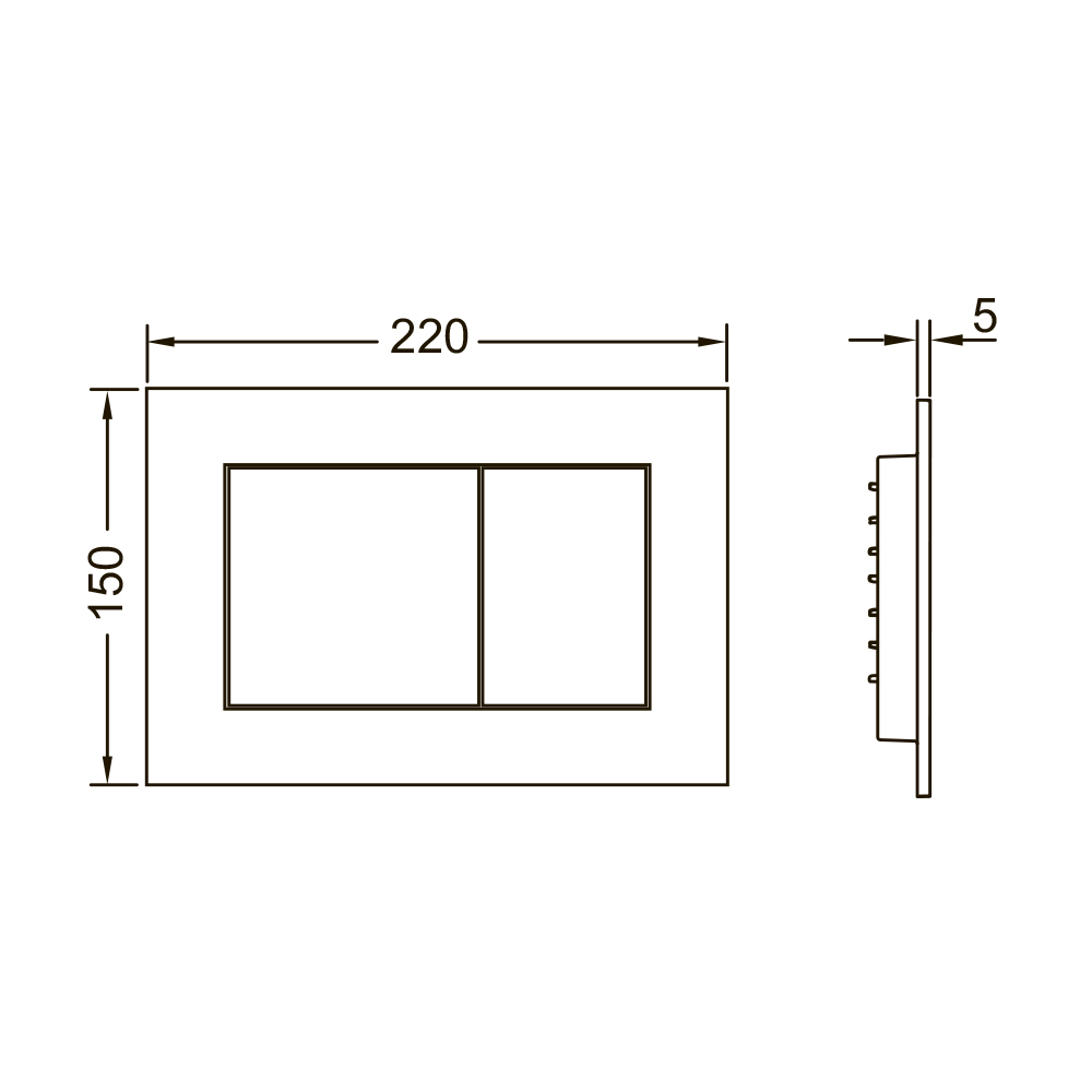 9400412.WC2 Комплекты из инсталляций, панелей смыва и унитазов one Tece  - Вид №5