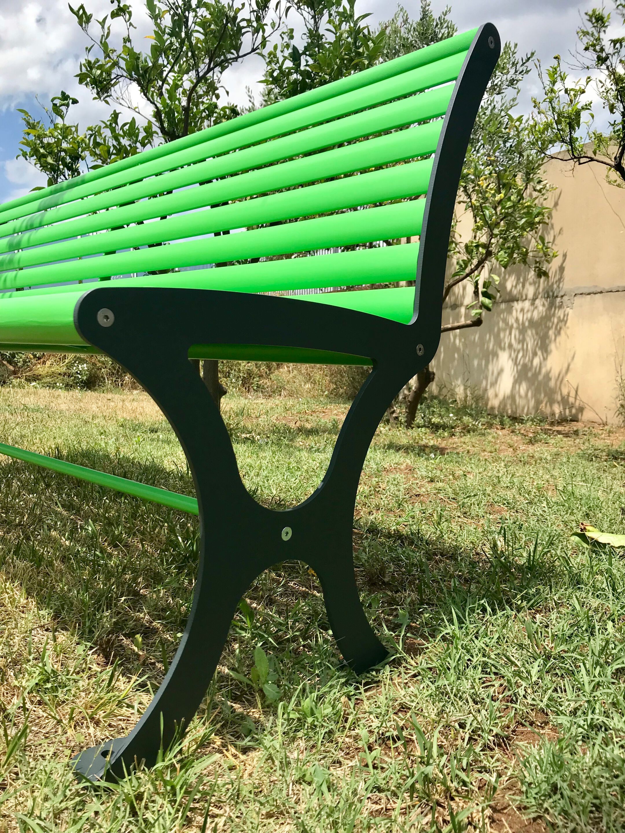 Стальная скамья со спинкой CITYSì GRACE ARCH-00132700 - Вид №4