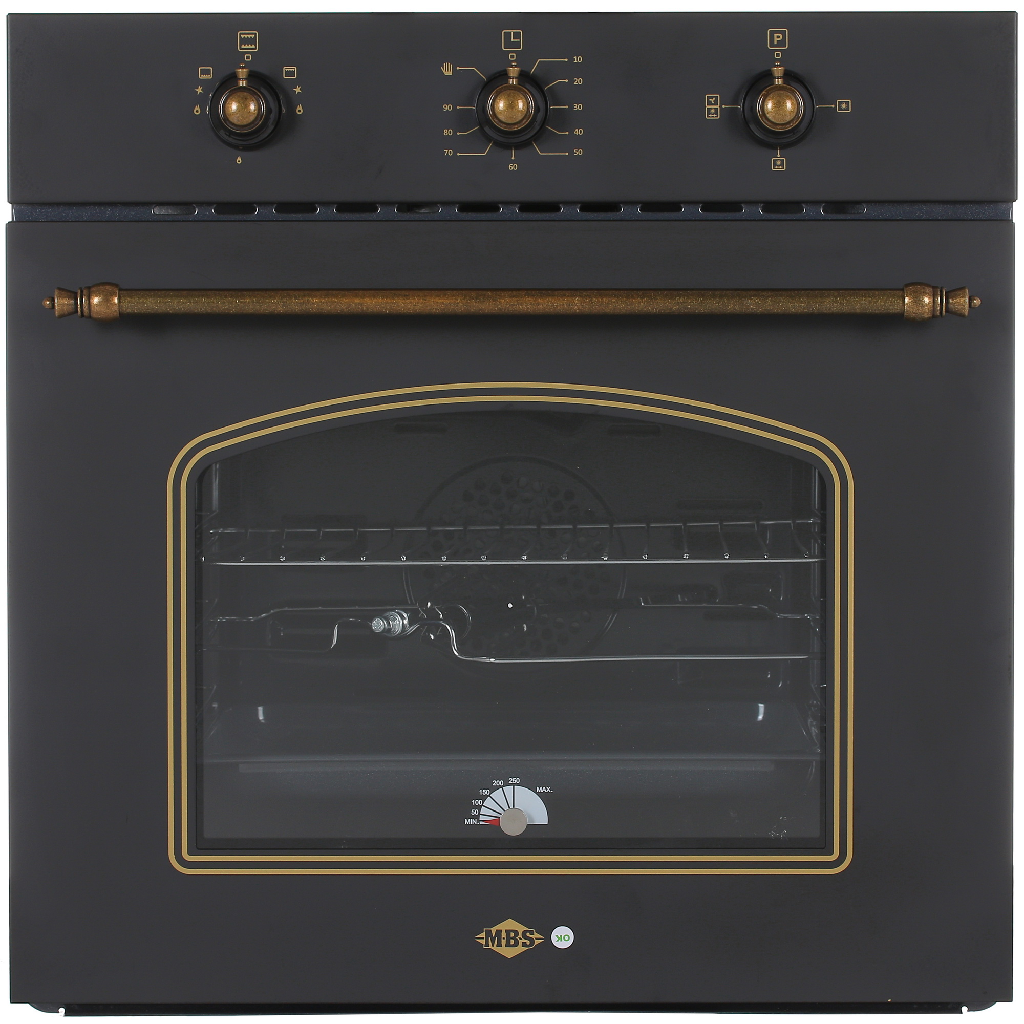 8167765 Газовый духовой шкаф MBS DG-607BL STDN-0042925