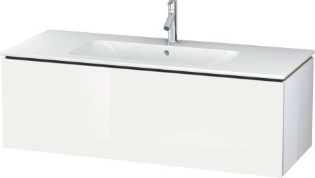 LC614305353 Тумбочка подвесная L-Cube #LC6143 1220 x 481 мм Каштан темный, декор Duravit - Вид №2