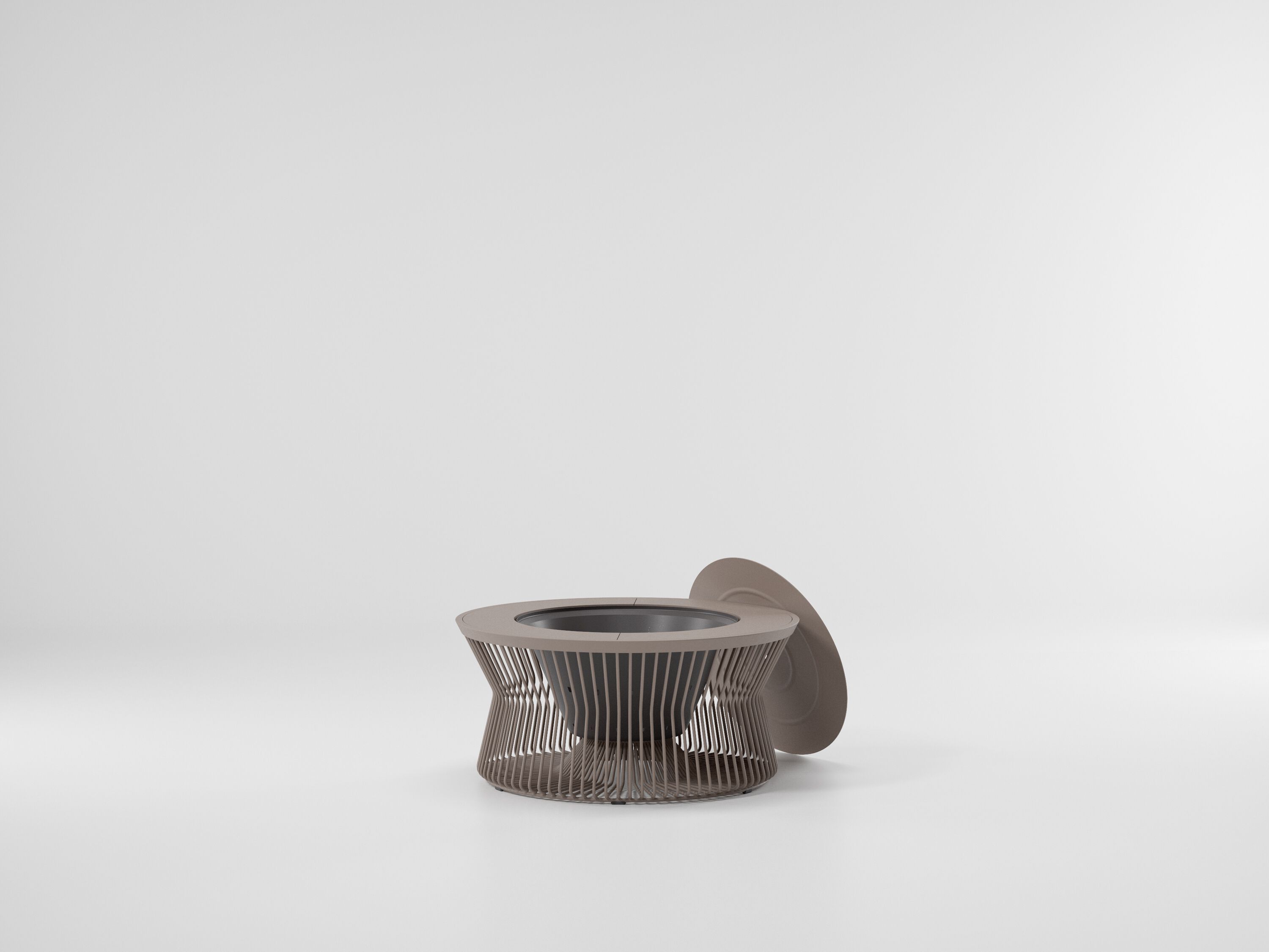 Круглый садовый пуфик Kettal ZigZag ARCH-00086705 - Вид №3