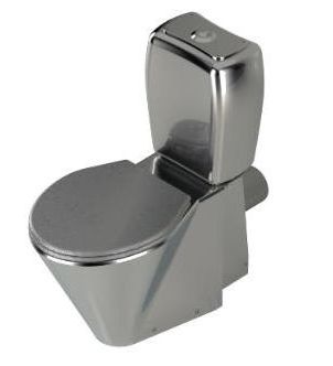 46256 Компакт унитаз с бачком Хромированный PURUS Steel Германия - Вид №1