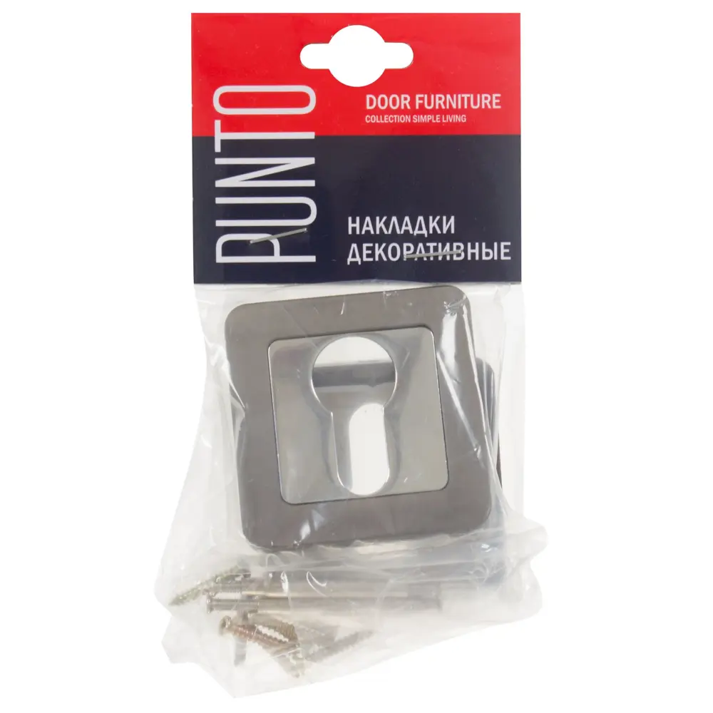 Накладка под цилиндр ET QR GR/CP-23 цвет графит/хром 2 шт. 18764471 STLM-2081017 Santreyd  - Вид №2
