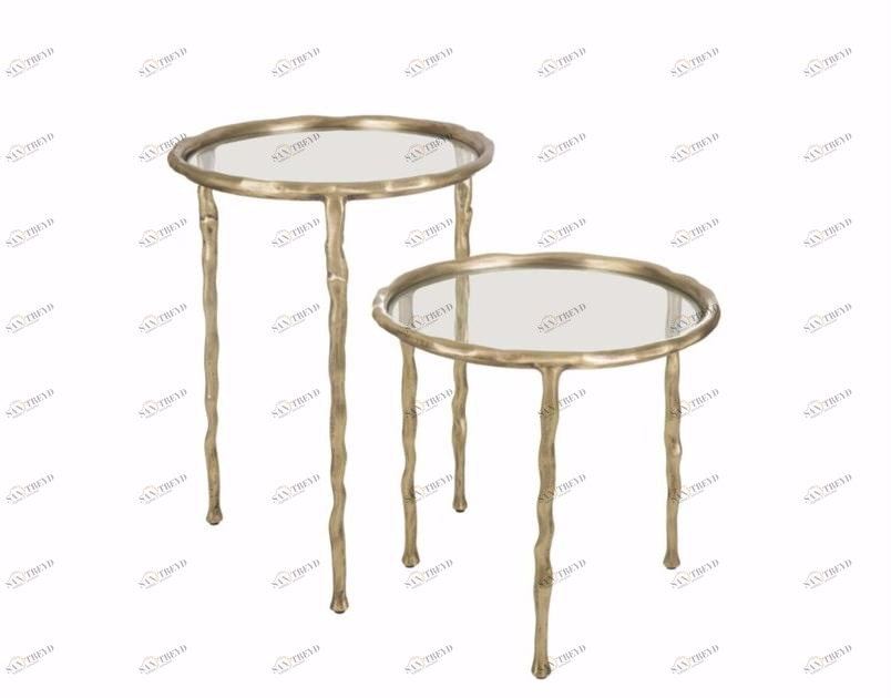 Hamilton Conte Paris Круглый сервировочный столик из латуни sun-id-1384192