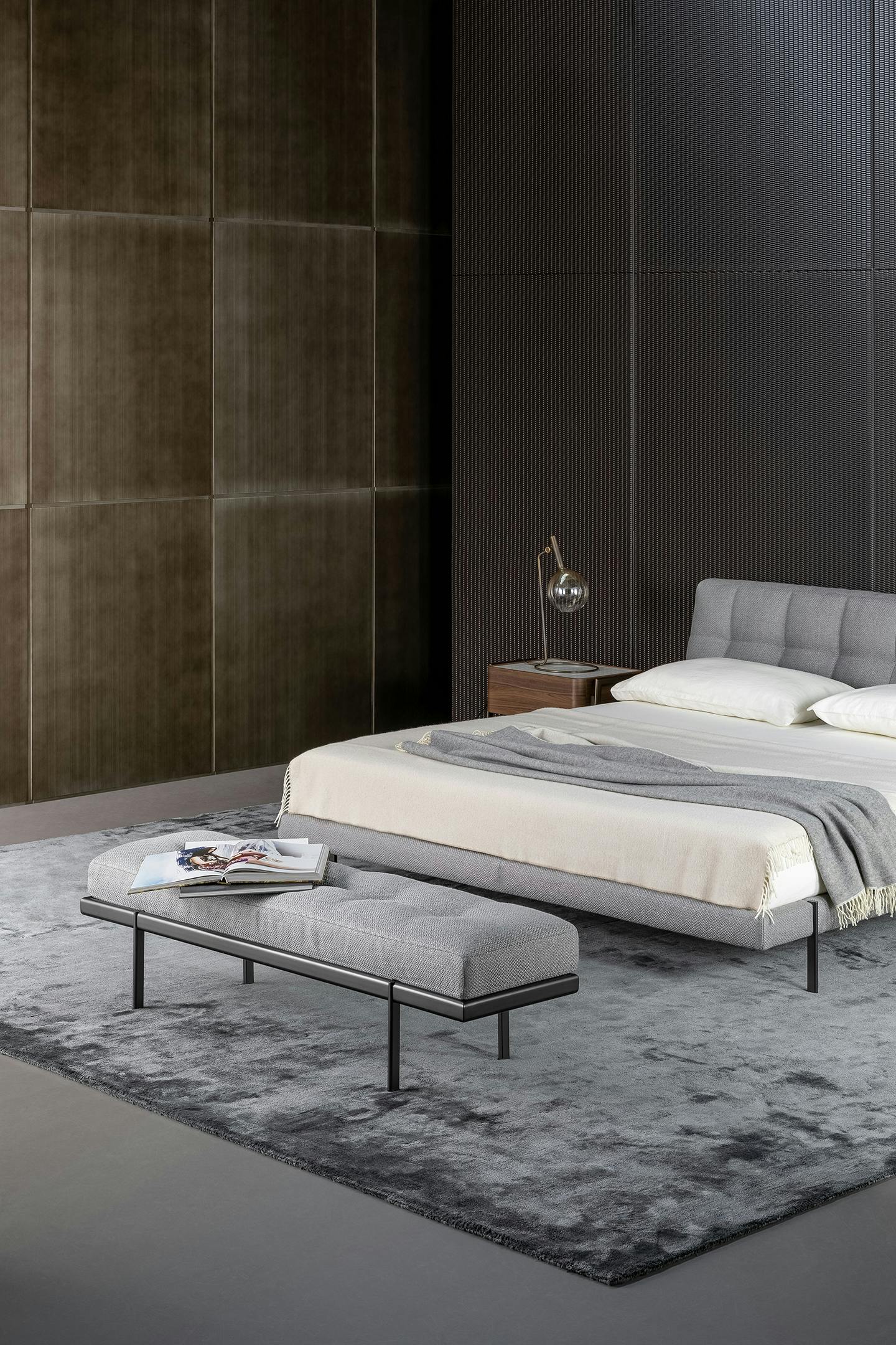 Мягкая скамейка из ткани BONALDO Джеймс ARCH-00087979 - Вид №1