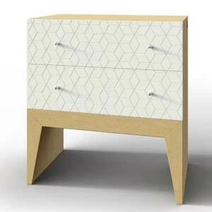 Тумба Still, 2 ящика, дуб, рисунок ромб
