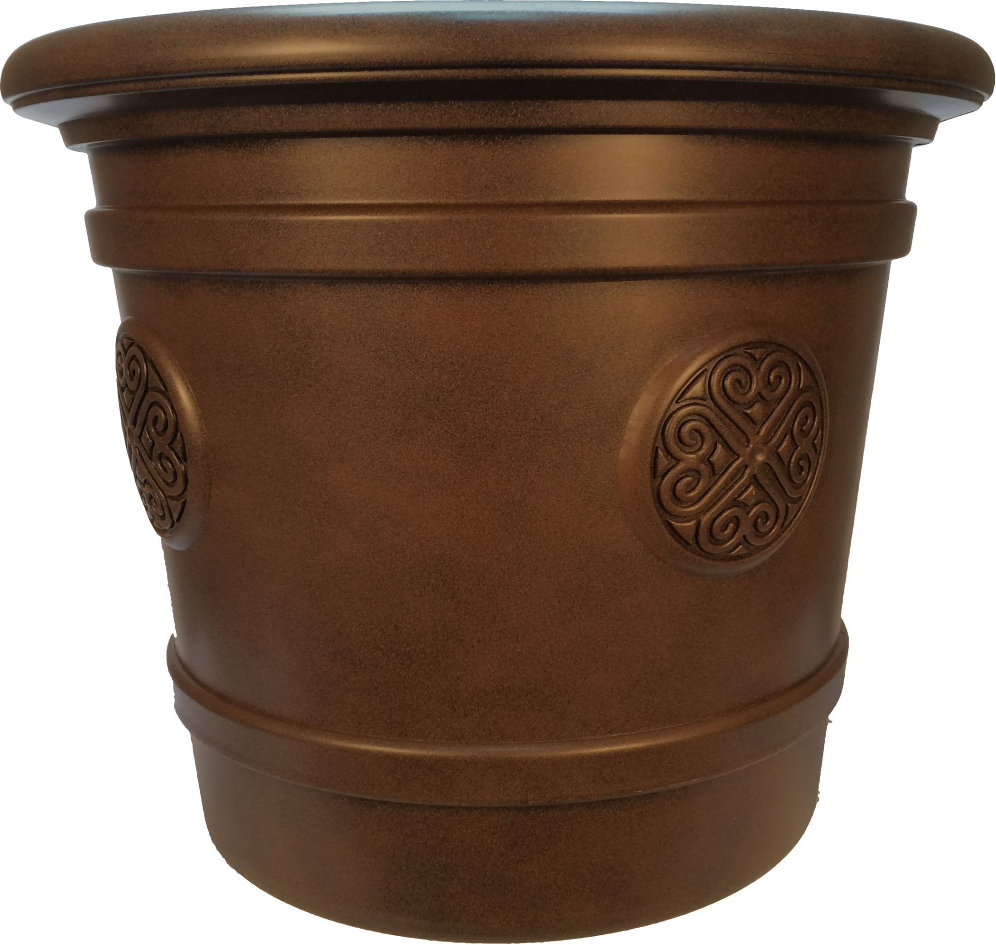 Е 81-5 Горшок-кашпо для цветов Medallion d=50 40 Л. Е81-5 Коричневый Цветочная коллекция 