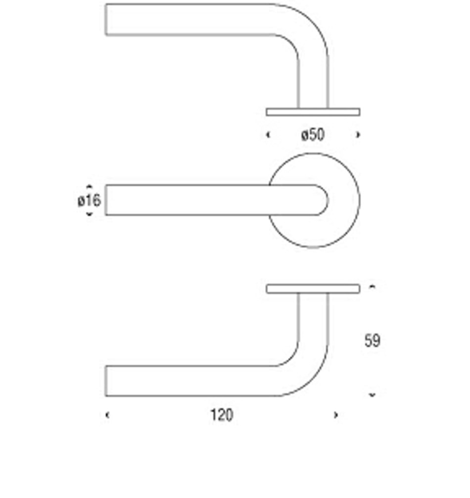 FROST Ручка рычага ELEMENT 1051 » полированная. Нержавеющая сталь Полированный A1051P  - Вид №2