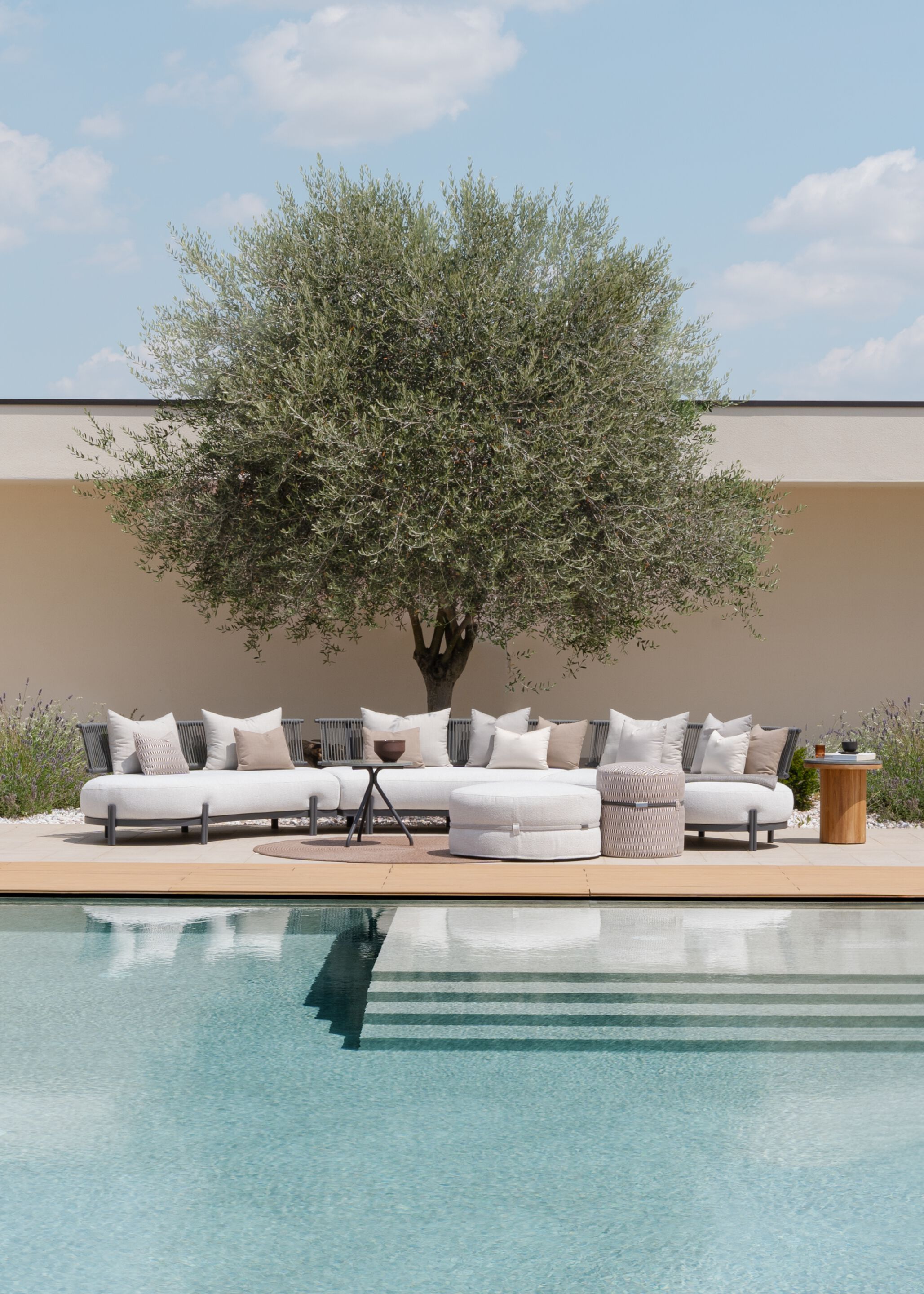 Высокий круглый садовый столик Atmosphera трио ARCH-00101365 - Вид №8