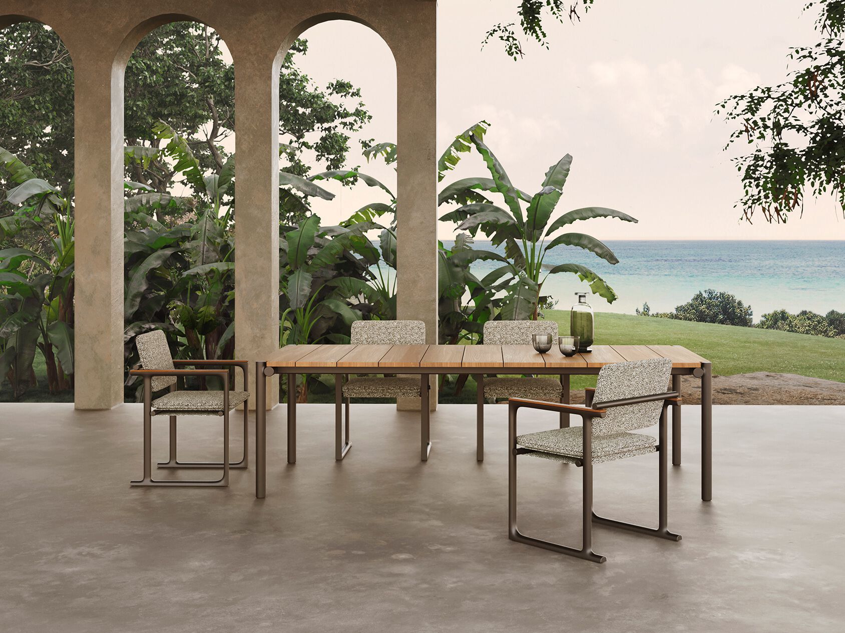 Тканевый садовый стул с подлокотниками Vondom Тулум ARCH-00060792 - Вид №4