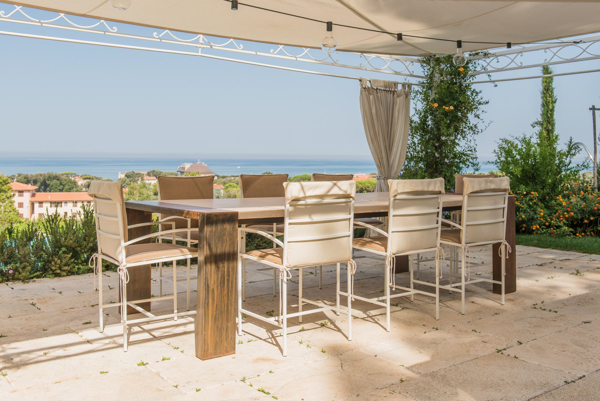 Прямоугольный стол для сада из камня и дерева GH LAZZERINI Tavolo in pietra 1 ARCH-00100384 - Вид №3