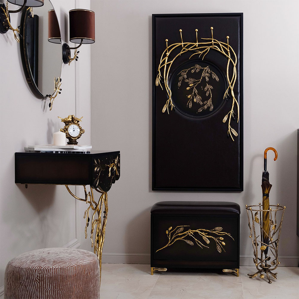 15015 Вешалка настенная Oliva Branch Каштан Амбер BOGACHO 4627196597457 - Вид №1