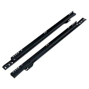 Мебельные направляющие 450 мм сталь цвет черный