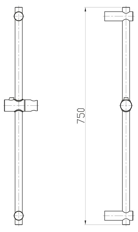 Душевая штанга NOVA BB-SAC-IN BELBAGNO  - Вид №1