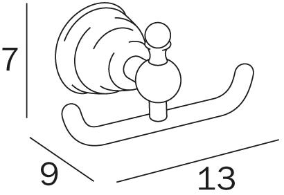 INDA® Металлический крючок для халата Raffaella A32200 - Вид №1