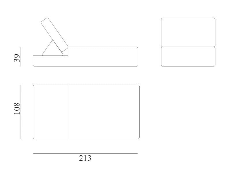 Ткань сад шезлонг Exteta Montecarlo ARCH-00041075 - Вид №2