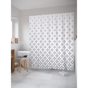 93783465 Штора для ванной JoyArty Звездные увеличения из ткани, 180x200 см с крючками STLM-1377952