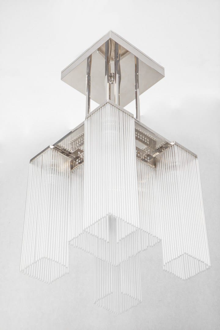 Подвесной светильник ручной работы из никеля Patinas Lighting Hoffmann ARCH-00131528 - Вид №2