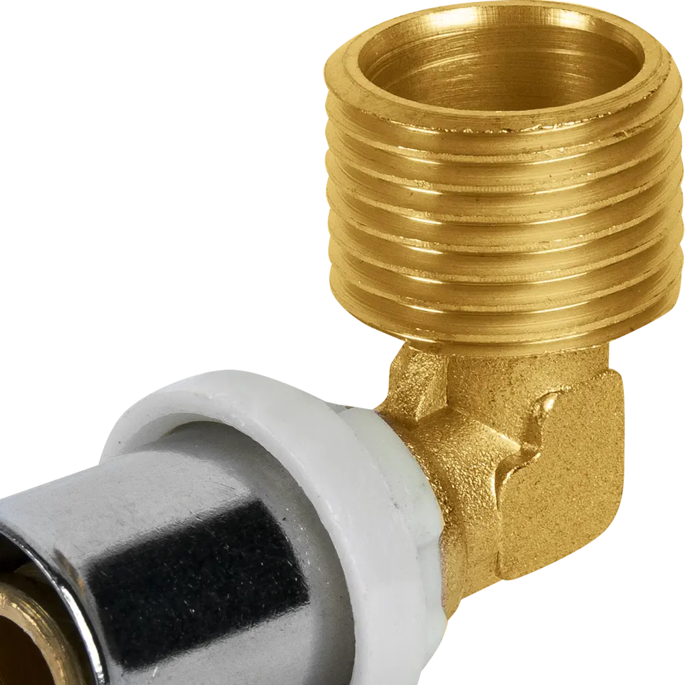 Угловой фитинг AQUABEAM 90° для труб 16 мм × 1/2" - надежное соединение под прямым углом 82275214 STLM-0023759 - Вид №1