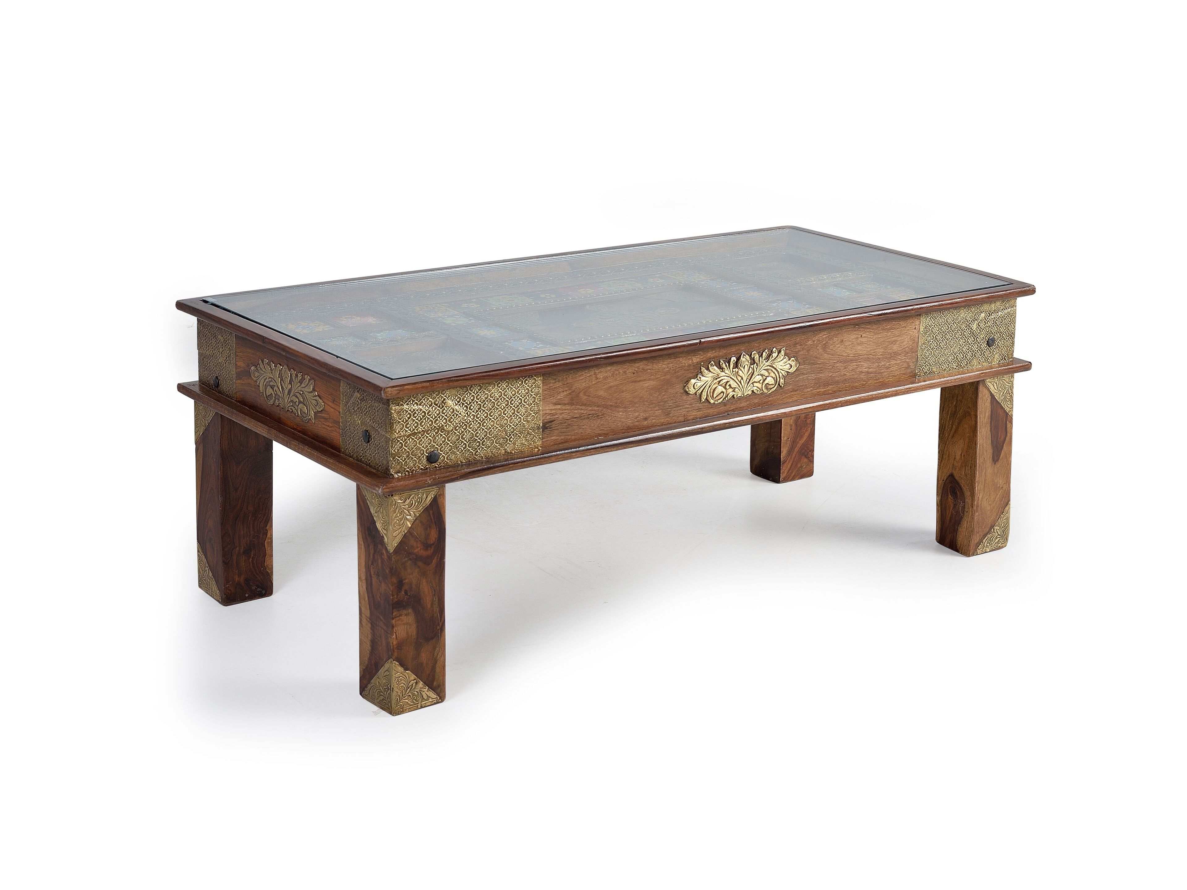 Прямоугольный журнальный столик из дерева и стекла Giner y Colomer Benìn ARCH-00138043