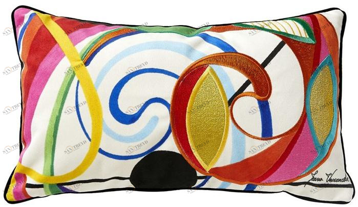 Roche Bobois Прямоугольная подушка из бархата Bombom sun-id-1380058