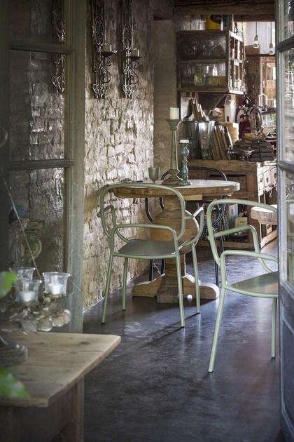 CHAIRS & MORE Стул из лакированного металла с подлокотниками Moyo sun-id-1467028 - Вид №11