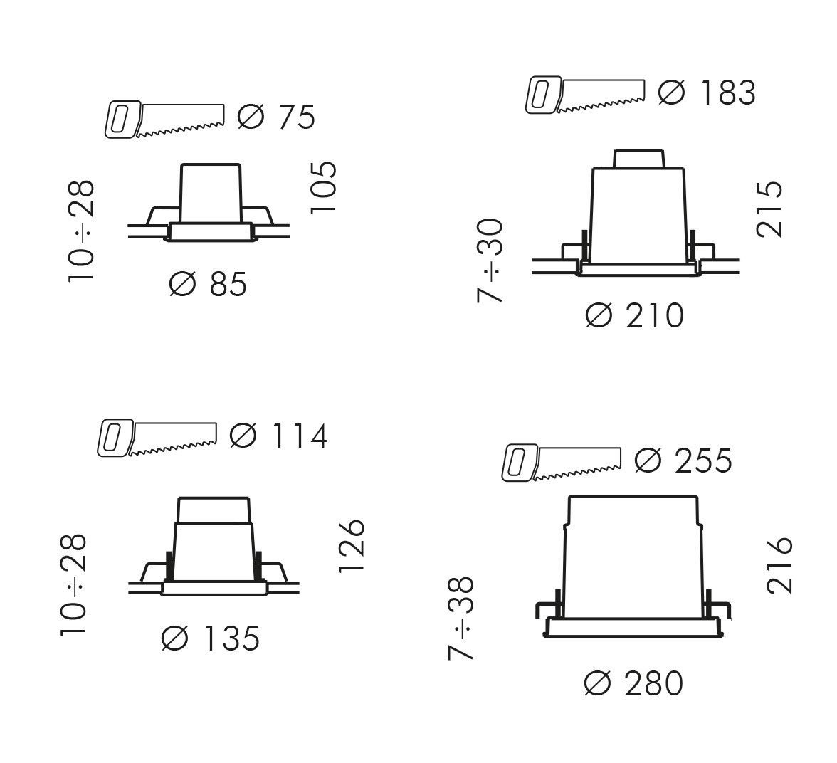 Круглый утопленный прожектор SIMES ARCH-00146393 - Вид №2