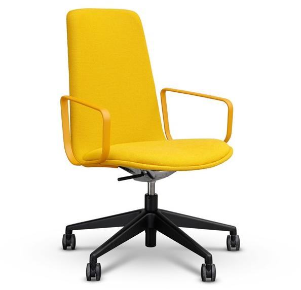 ENEA Офисный стул из ткани с 5 спицами и подлокотниками Lottus conference sun-id-1470351 - Вид №1