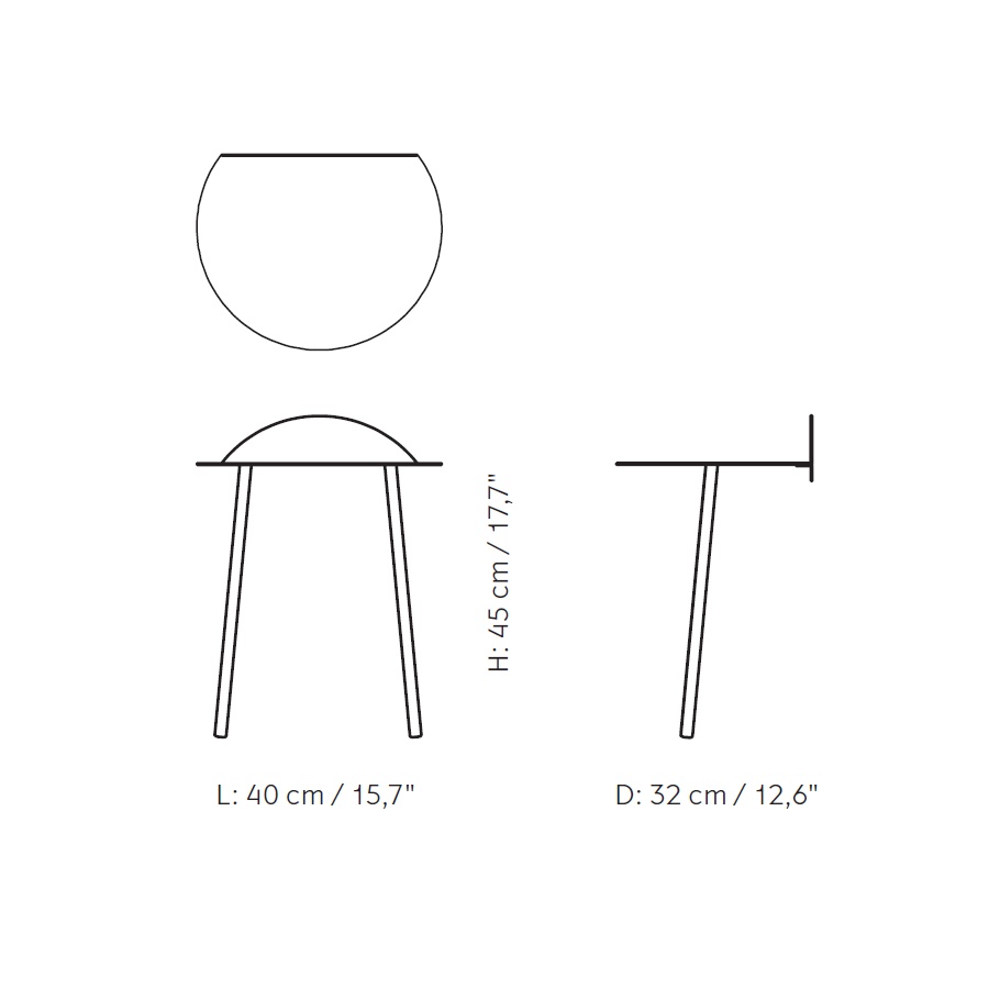 8600639 MENU Настенный стол Yeh Белый (низкий)  - Вид №9