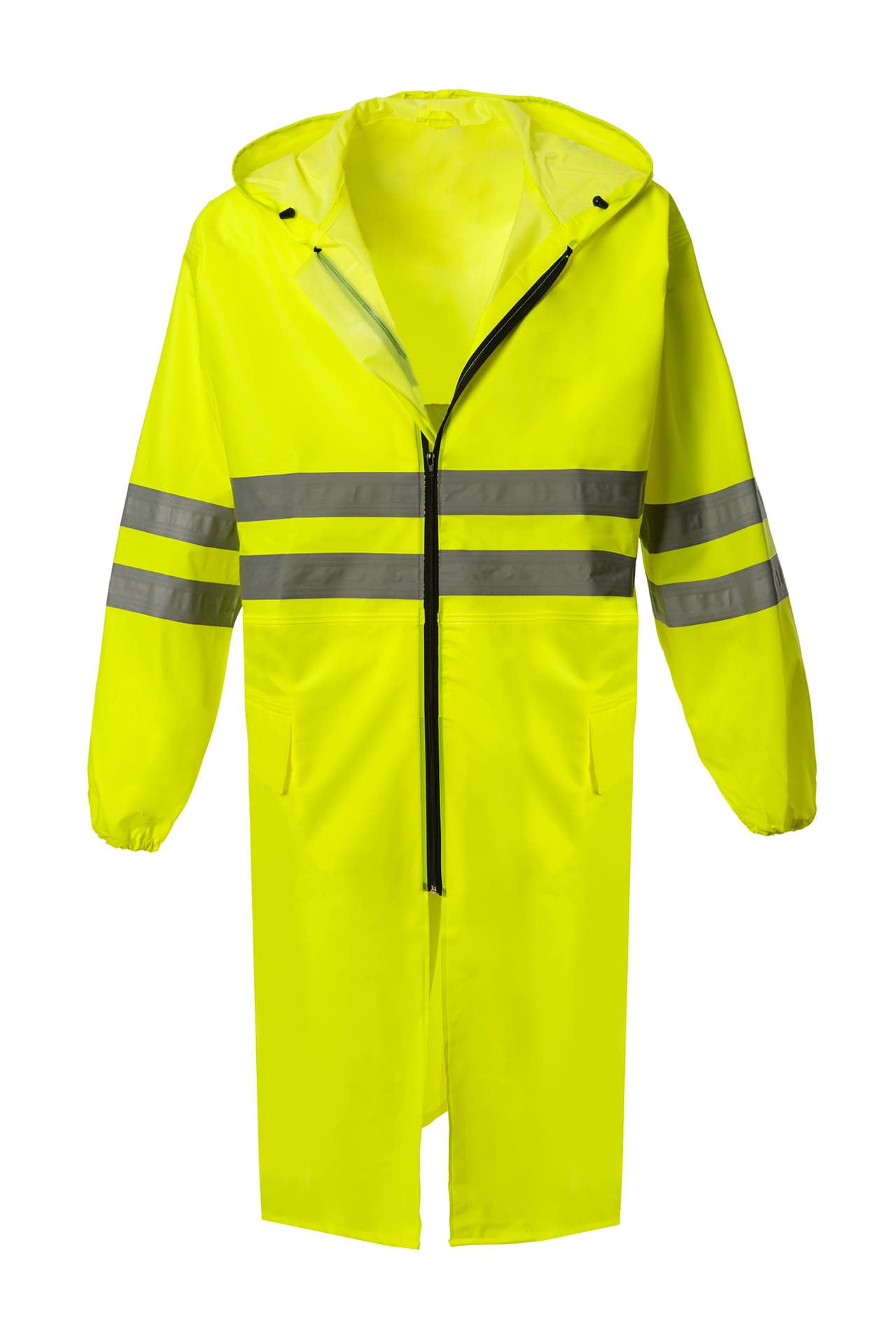 5037373 Плащ сигнальный влагозащитный лимонный  Непромокаемая спецодежда  размер 60-62/194-200 (XXXL)  - Вид №2