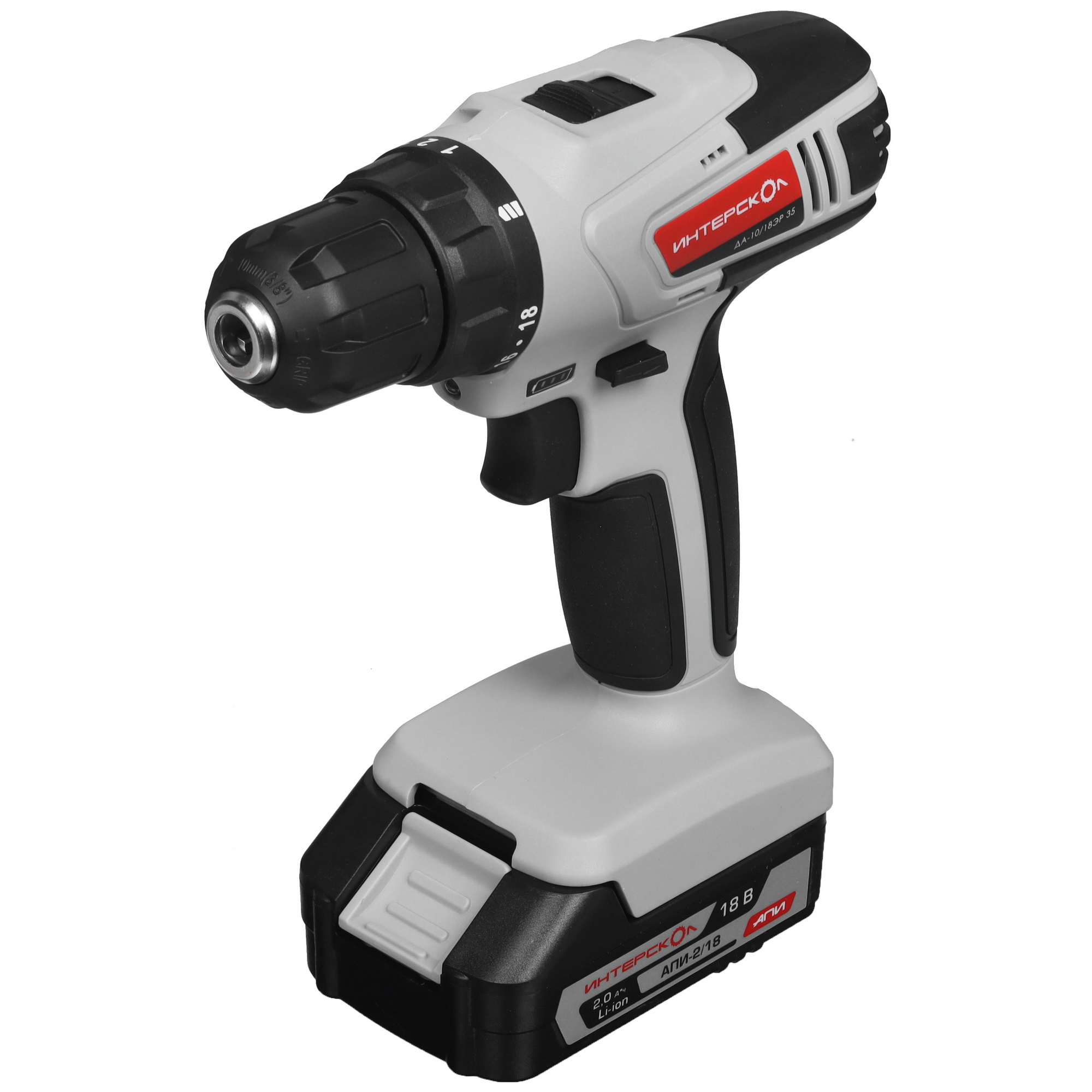 Дрель-шуруповерт Интерскол ДА-10/18ЭР 35 9296059 STDN-0082892 - Вид №2