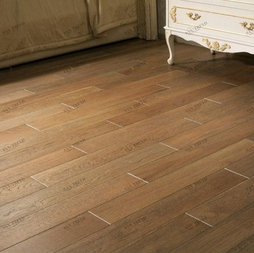 Массивная доска Ashton Венеция Дуб Натур с брашью (Текстурированная) 400-1700х127 мм 1000300025