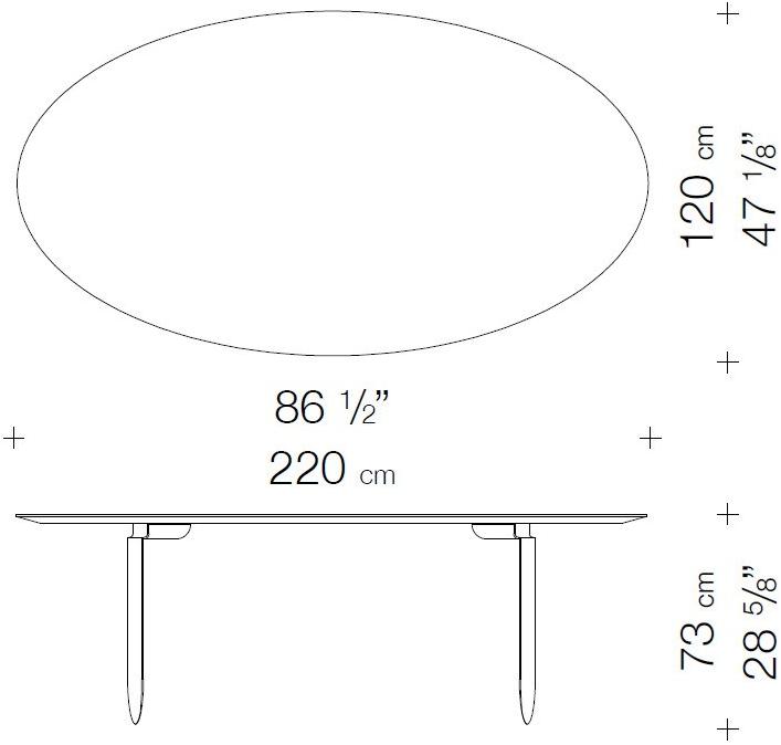 Garbarino Обеденный стол овальный сусальное золото Mesa Mesa el  - Вид №1