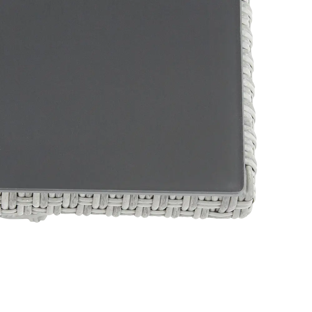 Набор садовой мебели Naterial Davos угловой алюминий/стекло серый: диван, стол и пуф STLM-2088703 - Вид №11