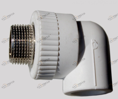 Угольник комбинированный (нар.рез.) 25-3/4 Grise PP-R PROAQUA 27237